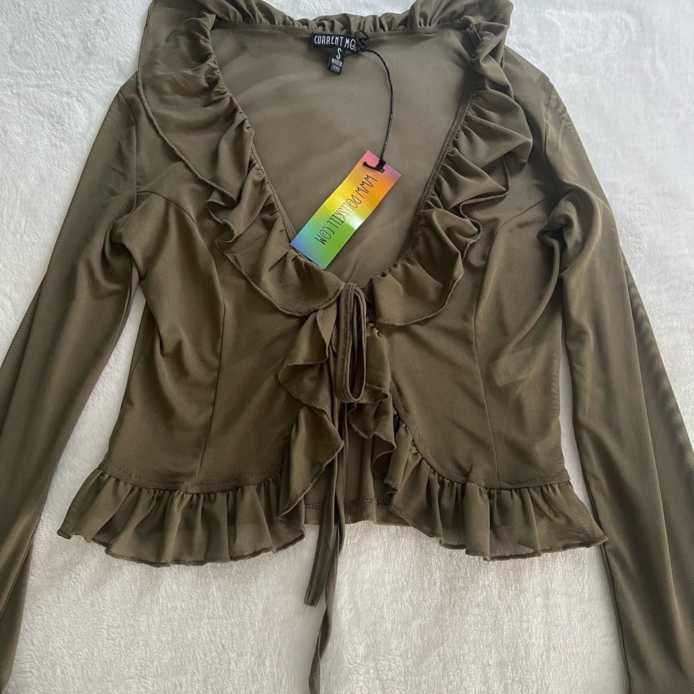 Dolls Kill Current Mood Sheer Mesh Top